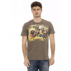 Maglietta in cotone marrone...