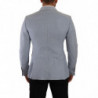 Giacca da giacca slim fit in lino di cotone blu - IT50 - L