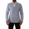 Giacca da giacca slim fit in lino di cotone blu - IT50 - L