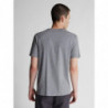 T-shirt in cotone grigio - M