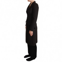 Giacca applicazioni stemma lana grigia cashmere - IT36 - XS