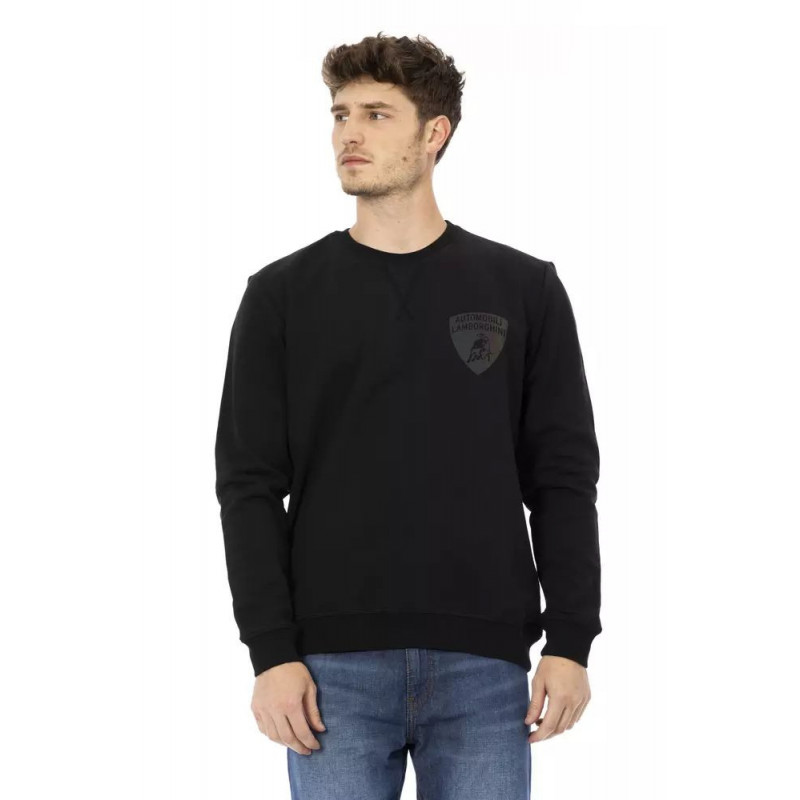 Maglione in cotone nero - M