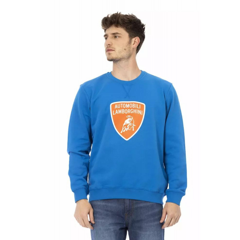 Maglione in cotone blu - XXL
