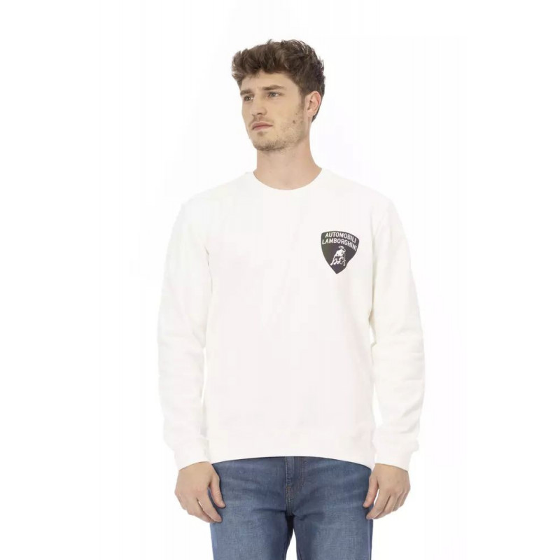 Maglione in cotone bianco - L