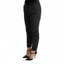 Pantaloni skinny in cotone skinny a vita media grigi - W26