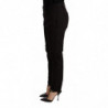 Pantaloni skinny neri a vita media con vestibilità BAGGY - W26