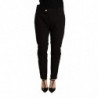 Pantaloni skinny neri a vita media con vestibilità BAGGY - W27
