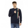 Maglione in cotone blu - L