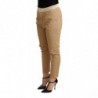 Pantaloni skinny elasticizzati slim fit a vita media beige - W26
