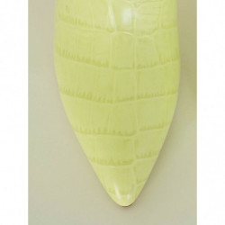 Stampa pelle coccodrillo stivale Stiletto 85 color lime - EU38/US8