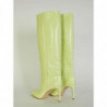 Stampa pelle coccodrillo stivale Stiletto 85 color lime - EU38/US8