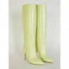 Stampa pelle coccodrillo stivale Stiletto 85 color lime - EU40/US10