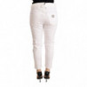 Pantaloni skinny elasticizzati cotone skinny vita media bianchi - W26