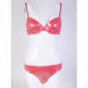 Bikini triangolo con ferretto in lurex rosa - S - 40