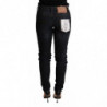 Pantaloni skinny in denim a vita bassa lavati blu - W26