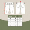 Pantaloncini da bagno blu con cinturino regolabile - XL