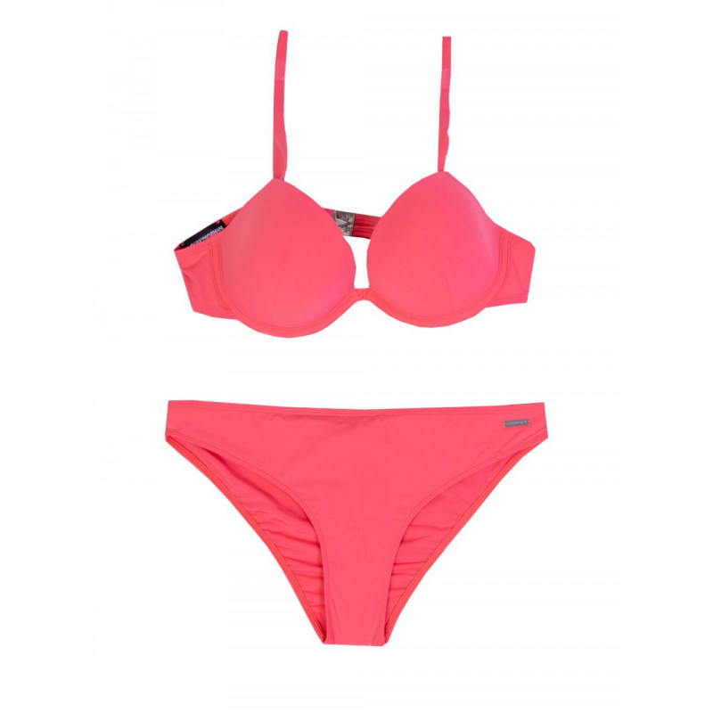Bikini Triangolo Con Ferretto Di Colore Fuxia - S - 40