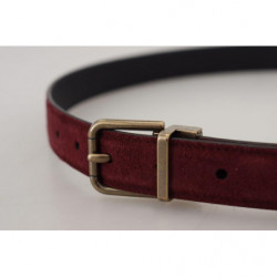 Uomo fibbia metallo antico pelle vitello marrone - 90 CM / 36 INCHES