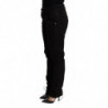 Pantaloni jeans skinny in denim nero a vita bassa - W26
