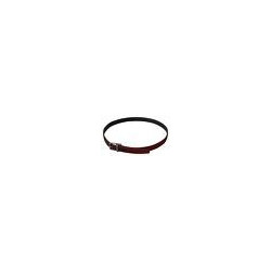 Fibbia metallo argentato pelle glitterata rossa - 90 CM / 36 INCHES