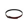 Fibbia metallo argentato pelle glitterata rossa - 90 CM / 36 INCHES