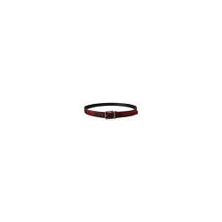 Fibbia metallo argentato pelle glitterata rossa - 90 CM / 36 INCHES