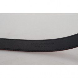 Fibbia metallo argentato pelle glitterata rossa - 90 CM / 36 INCHES