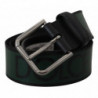 Cintura fibbia metallo argentato stampa verde - 90 CM / 36 INCHES