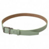 Fibbia metallo tono argento pelle verde menta - 90 CM / 36 INCHES