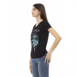 Top e maglietta in cotone nero - XS