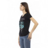 Top e maglietta in cotone nero - XS