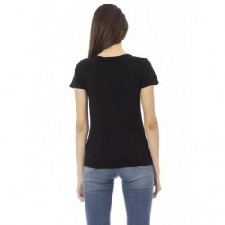 Top e maglietta in cotone nero - XS