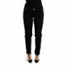 Pantaloni skinny in denim nero a vita bassa - W26
