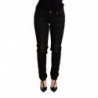 Pantaloni skinny in denim nero a vita bassa - W26