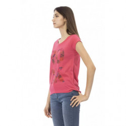 Top e maglietta in cotone rosa - M