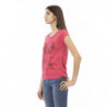 Top e maglietta in cotone rosa - M