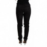 Pantaloni skinny in denim nero a vita bassa - W26