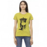 Top e maglietta in cotone verde - S