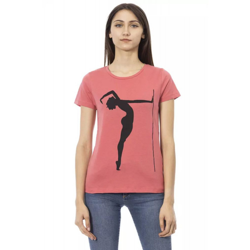 Top e maglietta in cotone rosa - XL