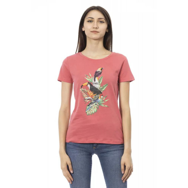 Top e maglietta in cotone rosa - XXL