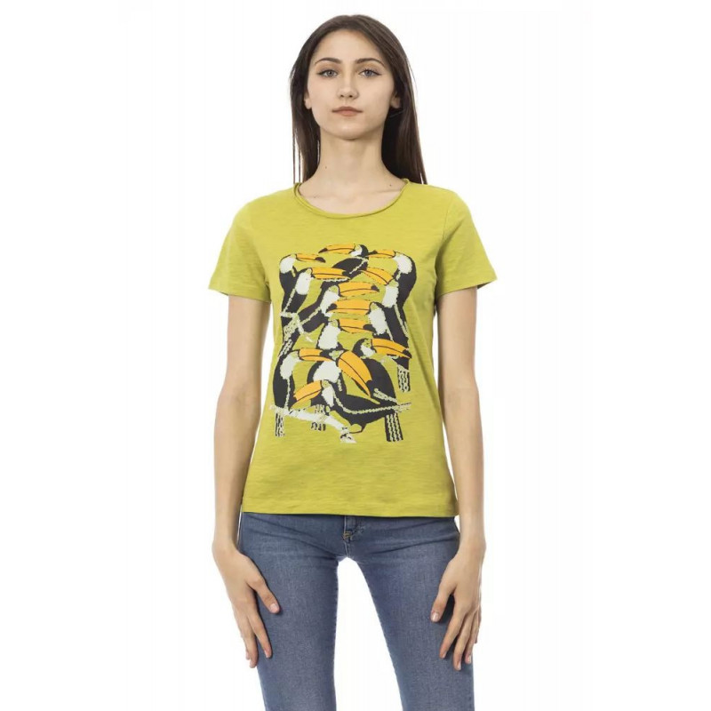 Top e maglietta in cotone verde - L