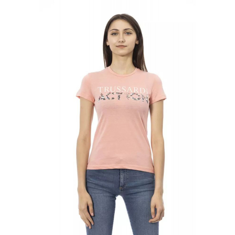 Top e maglietta in cotone rosa - M
