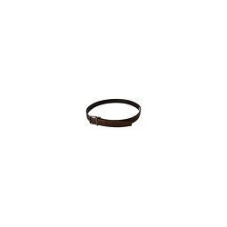 Uomo fibbia metallo tono argento pelle color bronzo - 90 CM / 36 IN