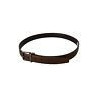 Uomo fibbia metallo tono argento pelle color bronzo - 90 CM / 36 IN