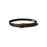 Uomo fibbia metallo tono argento pelle color bronzo - 90 CM / 36 IN