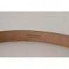 Cintura fibbia metallo tono argento pelle azzurra - 90 CM / 36 INCHES