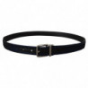 Cintura con fibbia argento a righe jacquard blu - 90 CM / 36 INCHES