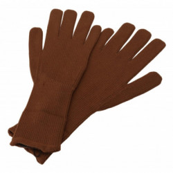 Guanti da uomo con guanti in maglia di cashmere marrone - 9-M