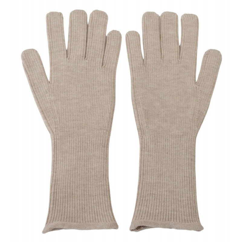 Guanti da uomo con guanto in seta e cashmere avorio - 9-M