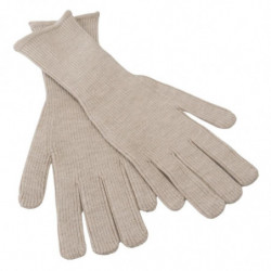 Guanti da uomo con guanto in seta e cashmere avorio - 9-M
